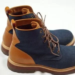 Men\'s UGG HUNTLEY Blue Denim Boots 11 Navy Leather UGG - Huntley Navy Blue Denim Boots 11 Leather 1004844 2  main image 2